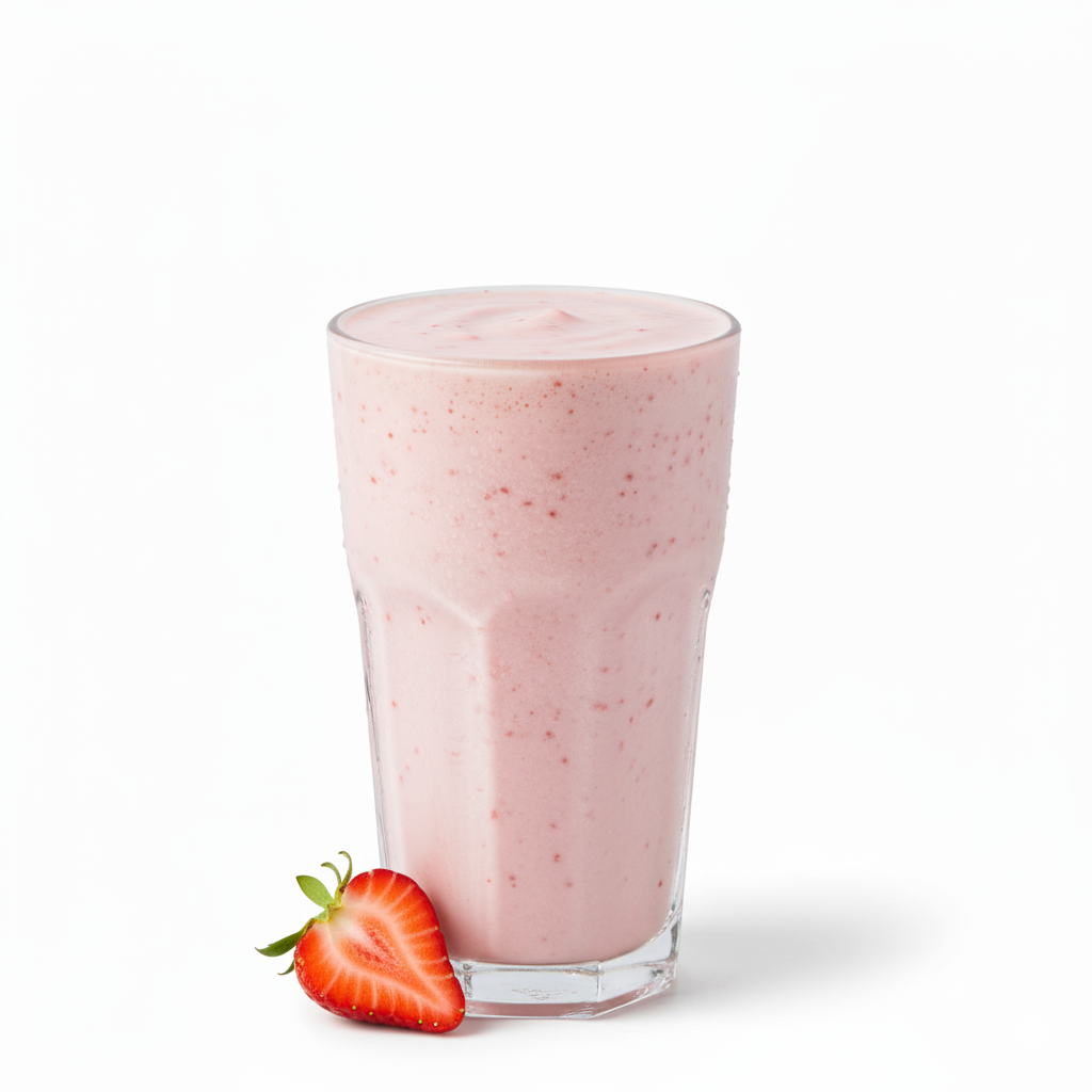 صورة فراوله بحليب